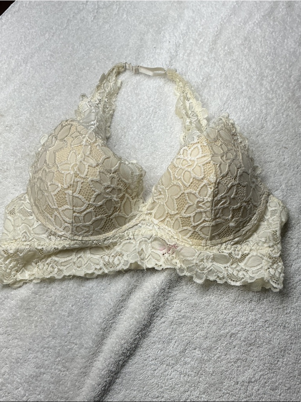 Rue21 Ivory Lace Push-Up Bralette Sz S 1079
